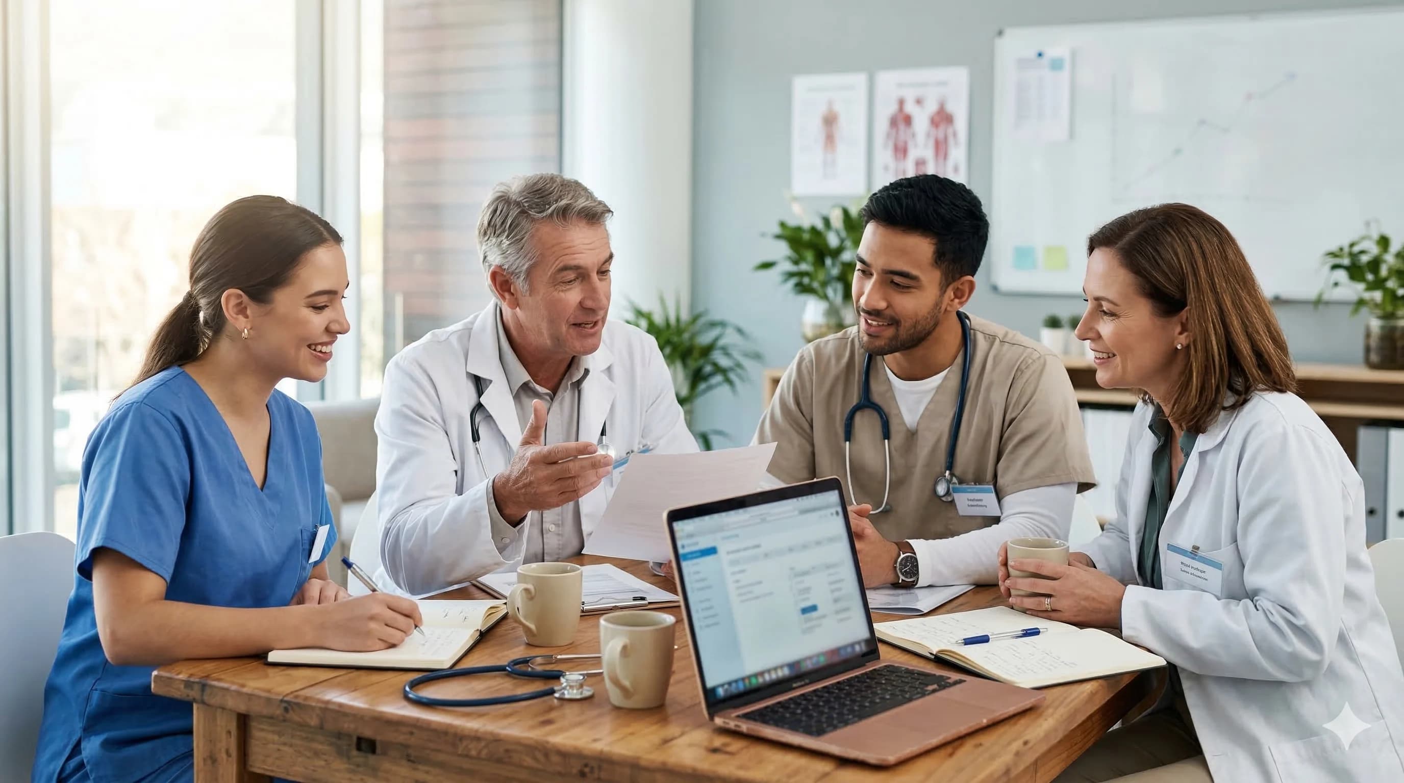 Medical team discussion